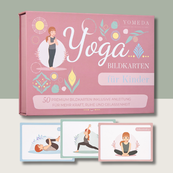 Yomeda Kinderyoga Bildkarten Box und 3 Karten